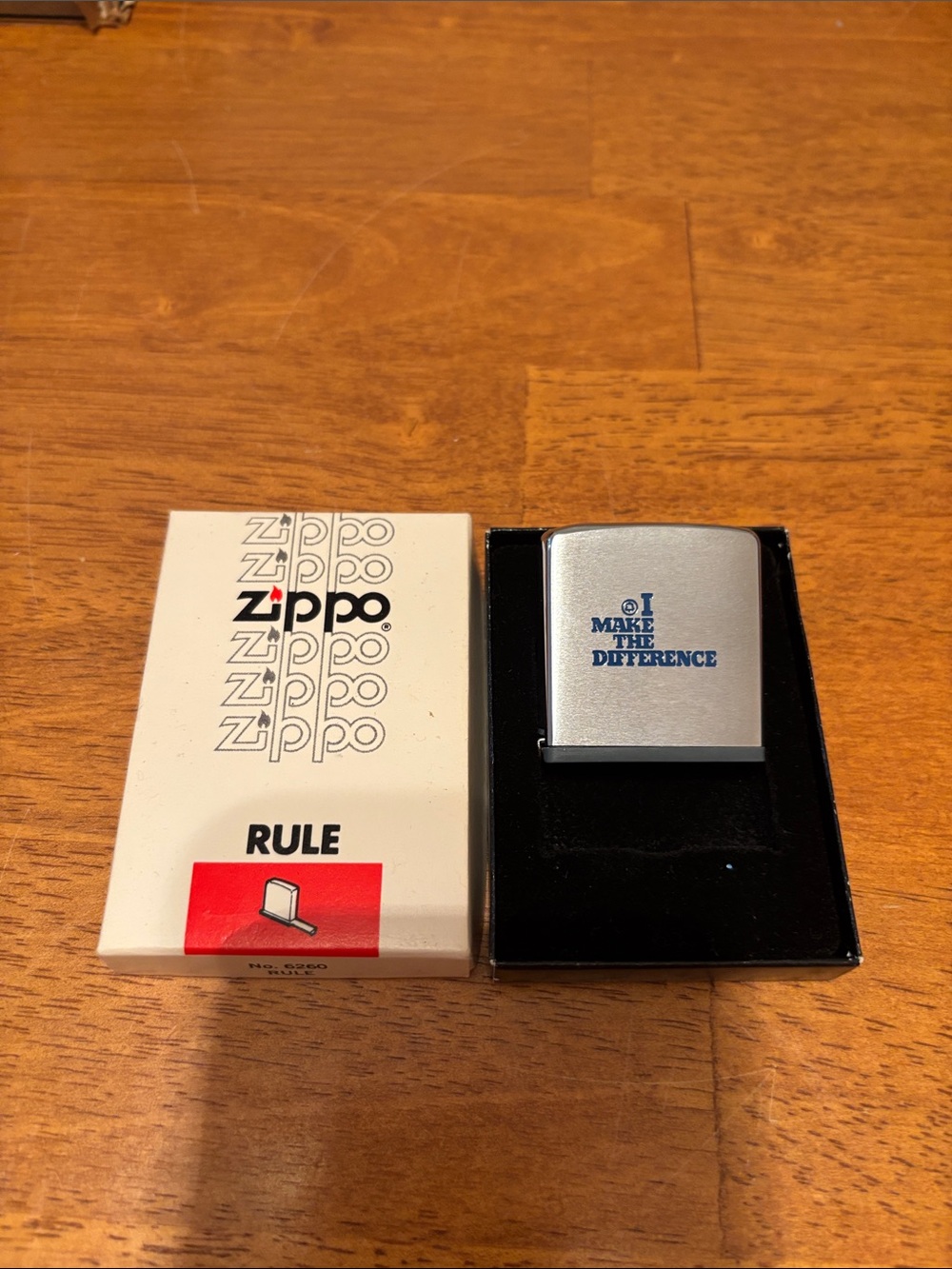 New Zippo No. 6260 rule tape measure NJ Bell I Make The Difference Original Box